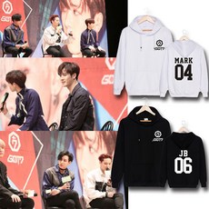 XTD GOT7 meeting 굿즈 mark Jacksonjackson 공항 패션 후디 후드 남여 chun548800002708