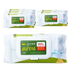 균이제로 살균 티슈, 55g, 75매입, 6개