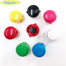 212021 / 아케이드 DIY 키트 2 플레이어 제로 지연 아케이드 게임 JAMMA USB 인코더 PC 조이스틱 SANWA 조이스틱 아케이드 버튼 라즈베리 파이, 단일상품, 하나의 버튼