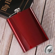 양주 누출 방지용 무광 블랙 플라스크 깔때기 마시는 위스키, 5.JHL024 7OZ, 1개