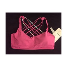 203624 룰루레몬 Free To Be Wild Bra - PKPDGFRP SZ 10 READ INTL SHIP