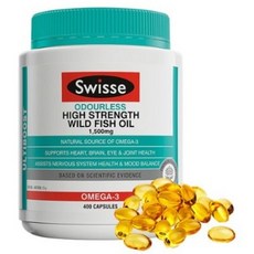 호주 스위스 무취 냄새없는 오메가3 피쉬오일 1500mg 400캡슐, 400정, 1개