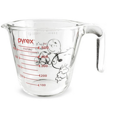 파이렉스 내열유리 스누피 계량컵, 혼합색상, 500ml, 2개