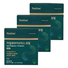 뉴틴 자일로바이오틱스 듀얼 2gx60포 자일로올리고당 비타민D 셀레늄 아연 함유, 3박스