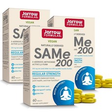 자로우 SAMe 샘이 200mg Jarrow Formulas, 60정, 3개