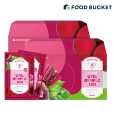 [K쇼핑]푸드버킷 유기농 레드비트즙 80ml 60팩, 2.4L, 2개