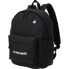 르꼬끄 Coq Sportif 백팩 배낭 3.7갤런17L 심플 PC 포켓 접이식 우산 플라스틱 병 보관 가능 작은 공간 직장 또는 학교 통근 체육관 F, Black