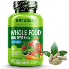 NATURELO Whole Food Multivitamin for Men 50+ 어른 실버 남성 멀티비타민