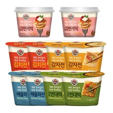 백설 컵전 5종 (감자전2+김치전2+녹두빈대떡2+해물파전2+스윗메이플팬케이크2) 총 10개