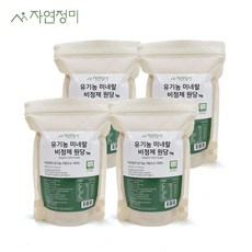 자연정미 유기농 미네랄 비정제 원당 설탕, 4개, 1kg