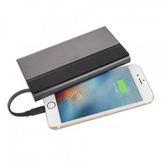 Moshi IonBank 10K 휴대용 배터리 내장 번개 케이블이있는 10 300 mAh [MFi 인증] 비건 가죽이 장착 된 항공기 등급 알