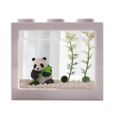 세남자바스켓 귀여운 동물친구들 국산 마리모 키우기 DIY세트, 대나무판다+흰색 블럭