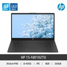 HP 15-fd0102TU HP노트북 가성비 인강 사무 업무 비즈니스 인텔 13세대, Free DOS, 8GB, 256GB, 코어i3, 블랙