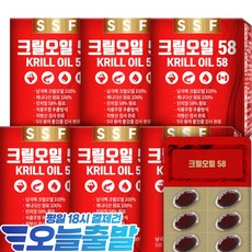 크릴오일
 순수식품 크릴오일 인지질58%이상원료 6박스(180캡슐) 크릴오일58 30정 6개