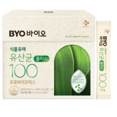 BYO 식물유래 유산균 플러스 100 50p, 75g, 1개