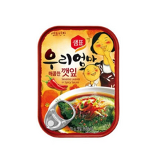 샘표 우리엄마 깻잎 매콤한맛, 70g, 160개