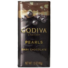 GODIVA 고디바 펄 다크 초콜릿 바 43g 6팩, 6개