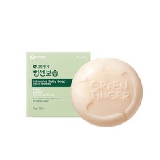 NEW 그린핑거 힘센보습 인텐시브 베이비 비누 블루베리 바닐라향 80g X 1EA / 유아비누 아기세안비누 아기목욕비누