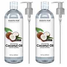 Majestic Pure Fractionated Coconut Oil 마제스틱 퓨어 프랙셔네이티드 코코넛 오일 473ml 2팩