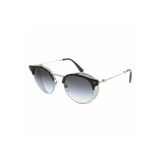 431103 / Valentino VA 2008Z 30158G Matte Silver Metal Round Sunglasses Grey Gradient Lens