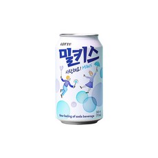 밀키스 탄산음료, 340ml, 6개