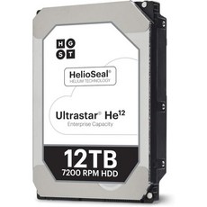 HGST WD 울트라스타 DC HC520 HDD HUH721212ALE601 12TB 7200RPM SATA 6Gbs 256MB 캐시 3.5인치 ISE 512e 헬륨 데이터 센, 12 TB Western Digital, SATA 512e, 1개