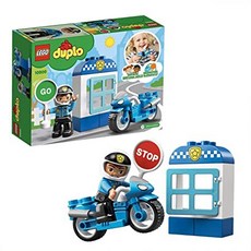 LEGO 10900 DUPLO Town 경찰 자전거 건물 벽돌 세트 경찰관 그림 유아용 경찰 오토바이 장난감을 쇼핑하, 원 컬러_한 사이즈, 원 컬러, 상세 설명 참조0