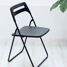 리빙해피 매트 사각 의자 6p, 블랙