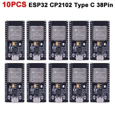 스마트 홈 모바일 IoT 용 와이파이 블루투스 호환 모듈 ESP32 개발 보드 ESP32WROOM32 CP2102 보드, 8) CP2102 38P 10PCS, 10개