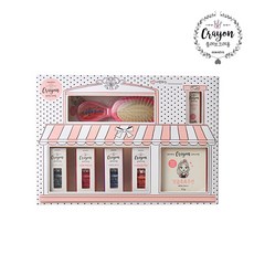 쏭레브 크레용 7종세트(팡팡핫핑크+새콤달콤코랄+보라+실버)+쿠션+립밤+빗), 단품