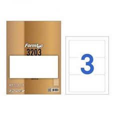 한국폼텍 물류라벨지 LS3203 100매 포토용지 폼텍라벨지 : G3改善2L6625B6P11 RSS1+21SCV*K1W1D
