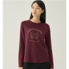 [지센마산합성] 여성 원포인트 라운드 티셔츠 3색 ZISHEN LCTSNA31