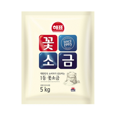 해표 꽃소금, 5kg, 25개