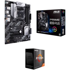 AMD Ryzen 75800X 3.8GHz 8코어 AM4 프로세서 & ASUS Prime B550 Plus ATX 마더보드 키트 - 라이젠75800x