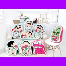 짱구 쿠션 파자마 50cm 인형 베개, 초코비