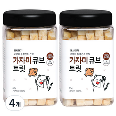 뽀시래기 고양이 동결건조 간식 큐브 트릿, 가자미, 65g, 4개