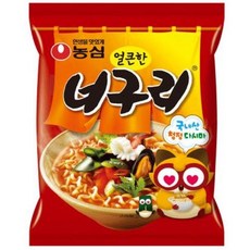 농심 너구리 얼큰한맛 봉지, 3개