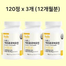 바로나 맥주 효모 비오틴 120정 건조맥주효모 리투아니아산 고함량 비오틴 해썹 인증, 3개