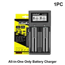 리튬 충전기 배터리 LiItoKala Lii-CH2 스마트 지능형 이온 충전식 1.5V AA AAA 1.2V 3.2V 3.7V, 05 1PCS Lii-CH2, 01 1PCS Lii-CH2, 1개