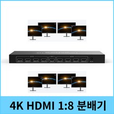 NEXT-1008SP4K 모니터분배기 HDMI 8포트 1:8복제 다중화면 매장디스플레이, 1개