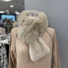 에이비에프지 20F/W 부드러운 토끼털과 폭스트리밍 과하지않는 퍼 머플러