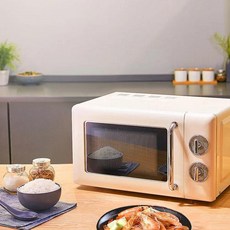 레트로 가정용 소형 다기능 미니 턴테이블 기계식 전자 레인지 요리 20L, 1개