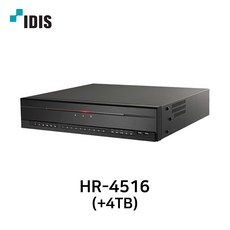 아이디스 HR-4516(4TB) 500만화소 16채널 DVR 국산 녹화기 HD-TVI - 16채널dvr