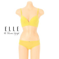 [현대백화점]ELLE 엘르이너웨어 옐로우 노와이어 브라 햄팬티SET(EPB16166EPH16166)