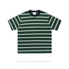 민희진티셔츠 그린반팔 초록색줄무늬 품절대란 여름 반팔티셔츠