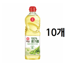 백설 콩기름, 900ml, 10개