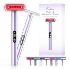 뷰티디바이스 레드라이트 LED 피부 관리기기 마사지기 피부 관리용, Purple