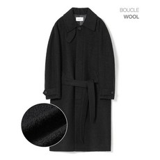 키뮤어 KIIMUIR 부클 울WOOL 세미오버 발마칸 코트_블랙 Boucle Wool Semi-Over Balmacan Coat_블랙 KBCWUCL005BK 684114