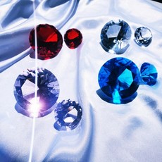 [친집선]생기 불러오는 큐빅 크리스탈 다이아몬드 모형 보석 장식품 유리공예 소품 썬캐쳐, b.블루