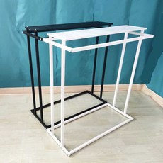 철제 양면 행거 진열대 걸이 매장 디스플레이 더블, 검정 평행봉 1.5m 1.5m